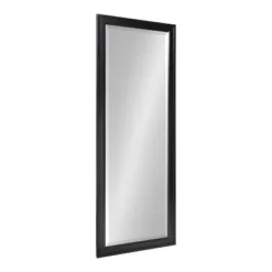 19.5" X 51.5" Bosc Full Length Wall Mirror Black - DesignOvation