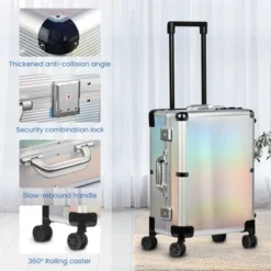 Lockable Rolling Makeup Train Case With LED Mirror -Umbra Home Decor Shop GUEST 5995f121 99eb 4662 9a39 5fd5364332b6