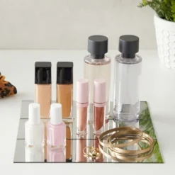 Bright Creations 50 Pack Square Glass 3 Inches Mirror Tiles For DIY Craft Projects, Art Supplies, Home Decoration, Mosaics