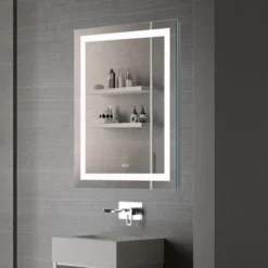 Nadia LED Bathroom Mirror Wall-Mounted Vanity Mirror With Anti Fog Makeup Mirror With Lights - The Pop Home
