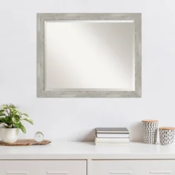 32" X 26" Dove Narrow Framed Wall Mirror Graywash - Amanti Art -Umbra Home Decor Shop GUEST 5acbf3f7 d223 429a b924 93224a9805e4