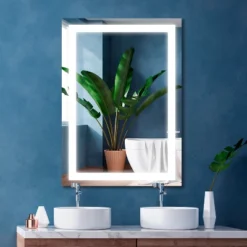 Remy Rectangular Frameless Anti-Fog Aluminum Front-lit Tri-color LED Bathroom Vanity Mirror With Smart Touch Control - JONATHAN Y -Umbra Home Decor Shop GUEST 5b2ff769 94a1 4254 89ad d54a8fe0bd41