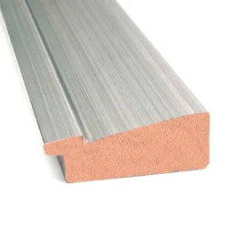 42" X 31" Non-Beveled Romano Silver Narrow Wood Bathroom Wall Mirror - Amanti Art