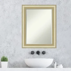 Amanti Art Textured Light Gold Petite Bevel Bathroom Wall Mirror 29 X 23 In. 12 Amanti Art Textured Light Gold Petite Bevel Bathroom Wall Mirror 29 X 23 In. -Umbra Home Decor Shop GUEST 5bb20343 cb54 4501 9425 00789e9a8581