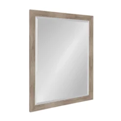 25" X 31" Beatrice Framed Wall Mirror Rustic Brown - DesignOvation
