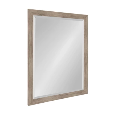25" X 31" Beatrice Framed Wall Mirror Rustic Brown - DesignOvation 1 25" X 31" Beatrice Framed Wall Mirror Rustic Brown - DesignOvation