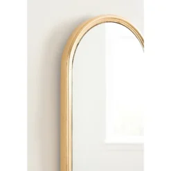 Kate & Laurel All Things Decor 8"x38" Caskill Framed Arch Wall Mirror Gold -Umbra Home Decor Shop GUEST 5beaae44 f9a7 4211 a1c6 7253e94da65a