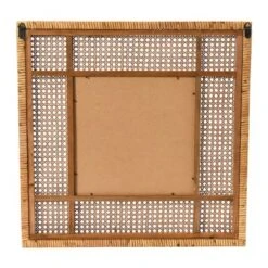 23.5" Square Modern Wood Rattan Wall Mirror Brown - Storied Home -Umbra Home Decor Shop GUEST 5bf8311c fed0 40ef 85f3 723031868996