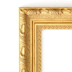 Amanti Art Versailles Gold Petite Bevel Wood Bathroom Wall Mirror 28 X 22 In.