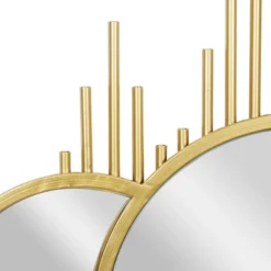 Contemporary Iron Wall Mirror Gold - CosmoLiving By Cosmopolitan -Umbra Home Decor Shop GUEST 5c398622 103b 459a 92b6 0871adf118e6