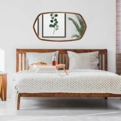 20" X 36" McLean Oval Wall Mirror Walnut Brown - Kate & Laurel All Things Decor -Umbra Home Decor Shop GUEST 5c6ca1d4 da0e 441a bc39 c4d021c5d958