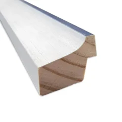 38"x26" Non-Beveled Morgan Wood Bathroom Wall Mirror White/Blue - Amanti Art