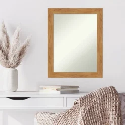 22" X 28" Non-Beveled Carlisle Blonde Wood Wall Mirror - Amanti Art -Umbra Home Decor Shop GUEST 5f0178dc b7de 4b82 9281 38e6aca3eecf
