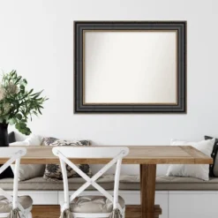 34" X 28" Non-Beveled Thomas Black Bronze Wall Mirror - Amanti Art -Umbra Home Decor Shop GUEST 5f539b9d b7e1 425a b95e 2df6e50e8d41