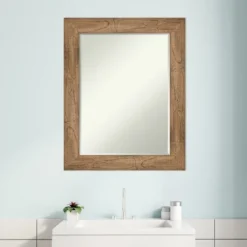 Amanti Art Owl Brown Petite Bevel Wood Bathroom Wall Mirror 29.5 X 23.5 In. -Umbra Home Decor Shop GUEST 5f8a55e6 cc45 48c9 b282 5e62c9711337