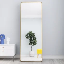 Bowen 65 In. H X 22 In. W Oversized Rectangle Round Corner Aluminum Frame Full-Length Mirror-The Pop Home -Umbra Home Decor Shop GUEST 5f9a018d ff50 44d4 a381 accc1b2f5d39