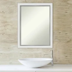 21" X 27" Non-Beveled Eva Narrow Bathroom Wall Mirror Gold - Amanti Art -Umbra Home Decor Shop GUEST 5fe7ed45 dcf0 48c3 a1e0 4061f2d9c8fe