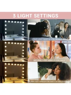 Fenchilin Large Hollywood Lighted Makeup Vanity Mirror With 15 Dimmable LED Bulbs And Bluetooth Speaker For Dressing Room And Bedroom Or Wall-Mounted -Umbra Home Decor Shop GUEST 6068b84c 9ba0 41ab a7d6 1594a9380374