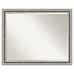 31" X 25" Bel Volto Silver Framed Wall Mirror - Amanti Art