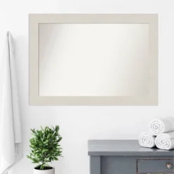 42" X 30" Non-Beveled Rustic Plank White Bathroom Wall Mirror - Amanti Art 15 42" X 30" Non-Beveled Rustic Plank White Bathroom Wall Mirror - Amanti Art -Umbra Home Decor Shop GUEST 61d21c55 d9de 4bfb a490 0ca75d40f21f