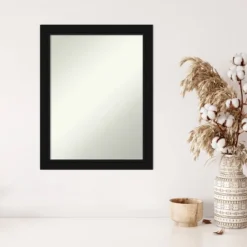 21" X 27" Non-Beveled Avon Black Wall Mirror - Amanti Art 10 21" X 27" Non-Beveled Avon Black Wall Mirror - Amanti Art -Umbra Home Decor Shop GUEST 621bead3 ae8a 46a3 8b69 12559e52d3d2