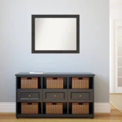 32" X 26" Non-Beveled Rustic Plank Espresso Narrow Wall Mirror - Amanti Art -Umbra Home Decor Shop GUEST 62e7d17a abb1 401b 9ea2 25499f0e30bb