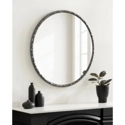 Kate & Laurel All Things Decor 26"x26" Jedda Decorative Wall Mirror Pewter -Umbra Home Decor Shop GUEST 62e8b946 1f14 47fd 8df5 880f0e59d311