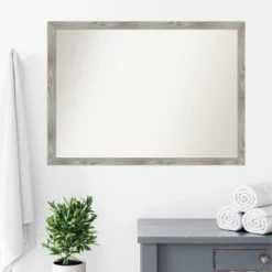 41" X 30" Non-Beveled Dove Square Bathroom Wall Mirror Gray Wash - Amanti Art: Polystyrene Frame, Wall Mounted -Umbra Home Decor Shop GUEST 63719c20 4922 4471 b52c 2f0bf52a56af
