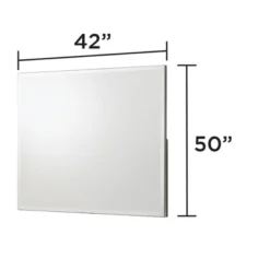 Ridstar 42 In. W X 50 In. H Contemporary White Rectangular Bathroom Mirror -Umbra Home Decor Shop GUEST 63a114a4 4d7f 4b81 9717 d0650036efa8
