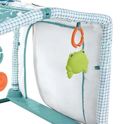 Camco Fisher-Price 3-in-1 Crawl & Play Activity Gym With Mirror, Frog Rattle, Snail Teether, Crinkle Garden Gnome And Watering Can For Newborn To Toddler 2 Camco Fisher-Price 3-in-1 Crawl & Play Activity Gym With Mirror, Frog Rattle, Snail Teether, Crinkle Garden Gnome And Watering Can For Newborn To Toddler - Image 2