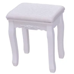 Tangkula Oval Vanity Mirror Dressing Table Beauty Dresser Cosmetics Organizer W/ Cushioned Bench -Umbra Home Decor Shop GUEST 63f0da54 3c6c 43b4 bc8e 1184b4c540e5