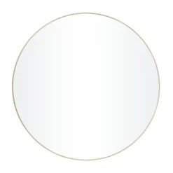 Wood Round Wall Mirror With Thin Frame - Olivia & May -Umbra Home Decor Shop GUEST 641b9656 5e24 4007 91f1 1f7bd3a43521