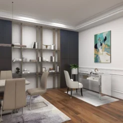 Glam Mirror And Glass Console Table Desk Silver - Olivia & May -Umbra Home Decor Shop GUEST 647d6149 3bbf 4da9 9893 756f804bb84a