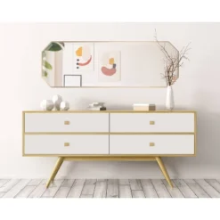16" X 48" Rhodes Full Length Wall Mirror Gold - Kate & Laurel All Things Decor -Umbra Home Decor Shop GUEST 647e69e2 4b43 4c7a af71 4cd1a477eac3