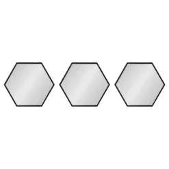 3pc 14" X 16" Rhodes Wall Mirror Set - Kate & Laurel All Things Decor