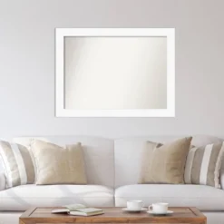 44" X 33" Non-Beveled Cabinet White Wall Mirror - Amanti Art -Umbra Home Decor Shop GUEST 6598b738 2c22 46ec 9f0f 13414d0c137b