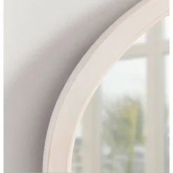 24" X 36" Hogan Oval Decorative Framed Wall Mirror White - Kate & Laurel All Things Decor -Umbra Home Decor Shop GUEST 6609a226 206c 4eea a546 05f2d1dcc57a