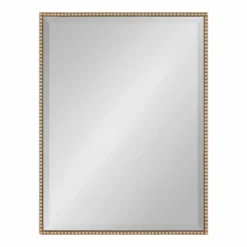 18" X 24" Gwendolyn Rectangle Wall Mirror Gold - Kate & Laurel All Things Decor