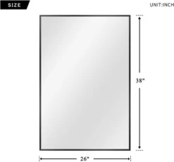 Aruni Wall Mount Mirror,Aluminum Alloy Frame Mirror-The Pop Home -Umbra Home Decor Shop GUEST 66c6dbba 24e7 4cdc a855 e469c91902b0