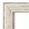 Amanti Art Country White Wash Petite Bevel Wood Bathroom Wall Mirror 28.5 X 22.5 In.