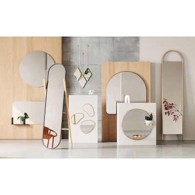 Bellwood Leaning Mirror Natural - Umbra 7 Bellwood Leaning Mirror Natural - Umbra - Image 7