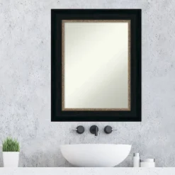 25" X 31" Non-Beveled Paragon Bathroom Wall Mirror Bronze - Amanti Art -Umbra Home Decor Shop GUEST 67d43dc4 bb0f 4ad9 b12c 66eb29732a16