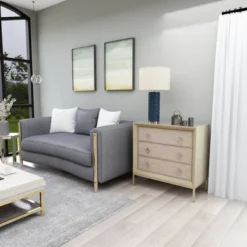 Wood And Metal Mirror Chest Silver/Gray - Olivia & May -Umbra Home Decor Shop GUEST 67f52d3e ce9d 4c70 b73a 1732de1c78cb