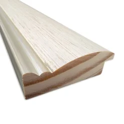 23"x29" Non-Beveled Cottage Wood Bathroom Wall Mirror White/Silver - Amanti Art: Modern Rectangle, Wall Mount, Wood Frame