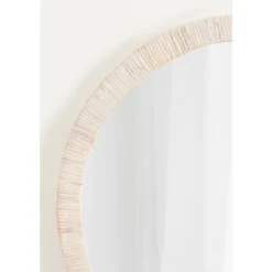 Kate & Laurel All Things Decor 28" Rahfy Round Framed Wall Mirror White -Umbra Home Decor Shop GUEST 68d48572 a95b 4195 8b44 0e0622c71995