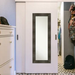 20" X 54" Non-Beveled Rail Rustic Char Full Length On The Door Mirror - Amanti Art 12 20" X 54" Non-Beveled Rail Rustic Char Full Length On The Door Mirror - Amanti Art -Umbra Home Decor Shop GUEST 69081ce6 7348 4b37 bbb0 9a315017608e