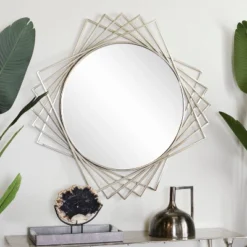 Metal Geometric Wall Mirror - Olivia & May 13 Metal Geometric Wall Mirror - Olivia & May -Umbra Home Decor Shop GUEST 69282989 c1fc 477d 8be5 586e5ff401e8