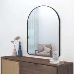 Yehudi Arch Wall Mirror For Bathroom 24"x 36" Inch Bathroom Mirror With Metal Frame Round Corner For Wall Decoration - The Pop Home 11 Yehudi Arch Wall Mirror For Bathroom 24"x 36" Inch Bathroom Mirror With Metal Frame Round Corner For Wall Decoration - The Pop Home -Umbra Home Decor Shop GUEST 6969a35e 9359 4719 9f20 a2602722964c