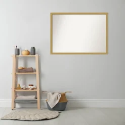 40" X 29" Non-Beveled Grace Narrow Bathroom Wall Mirror Brushed Gold - Amanti Art -Umbra Home Decor Shop GUEST 69b4fc90 e3ae 48b7 b8b6 96373a86f913