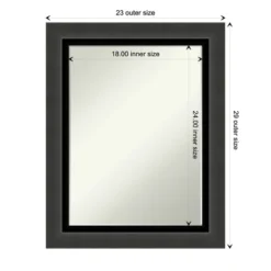 Amanti Art Tuxedo Black Petite Bevel Bathroom Wall Mirror 29 X 23 In. 9 Amanti Art Tuxedo Black Petite Bevel Bathroom Wall Mirror 29 X 23 In. -Umbra Home Decor Shop GUEST 69bb9675 0d25 4d57 b8fd 4952afbe5ae8